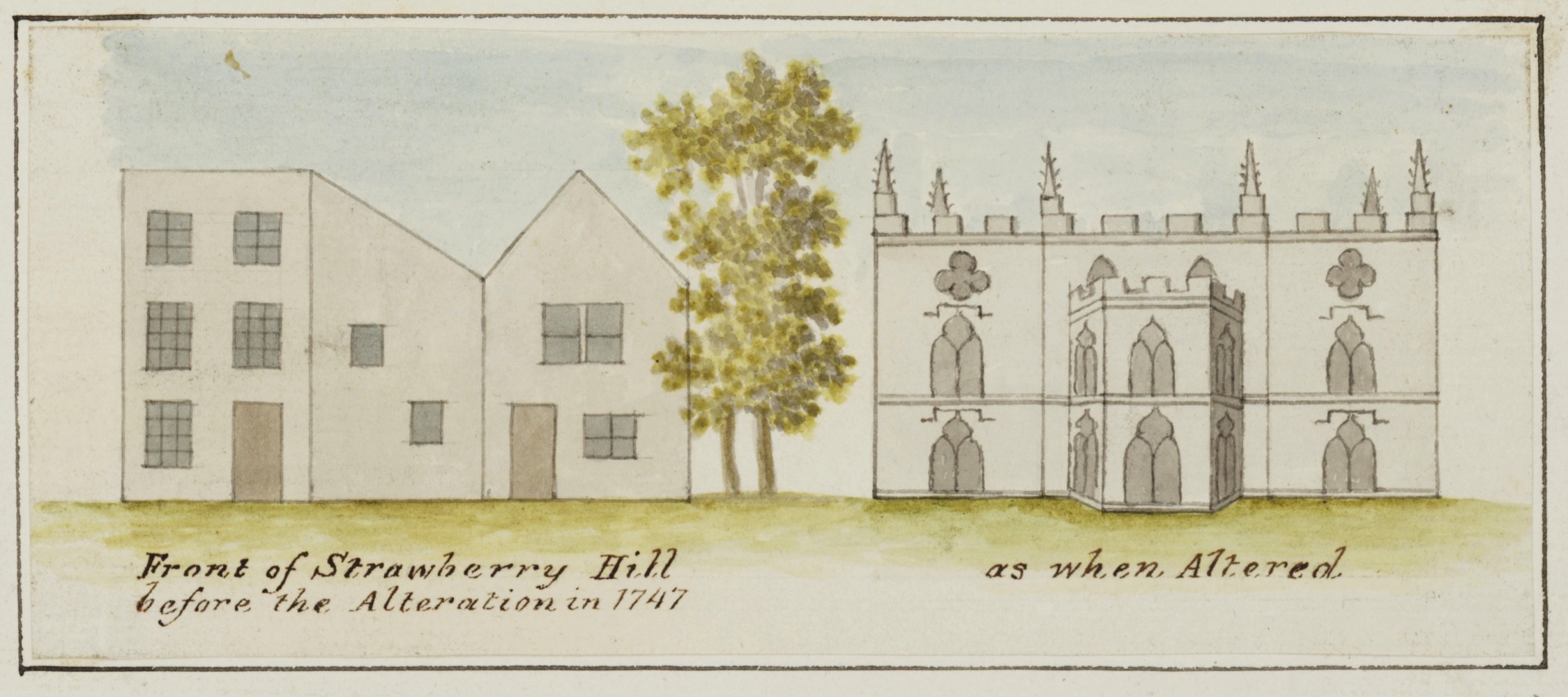 Strawberry Hill Before and After